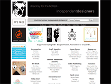 Tablet Screenshot of indiedesignerlabels.com